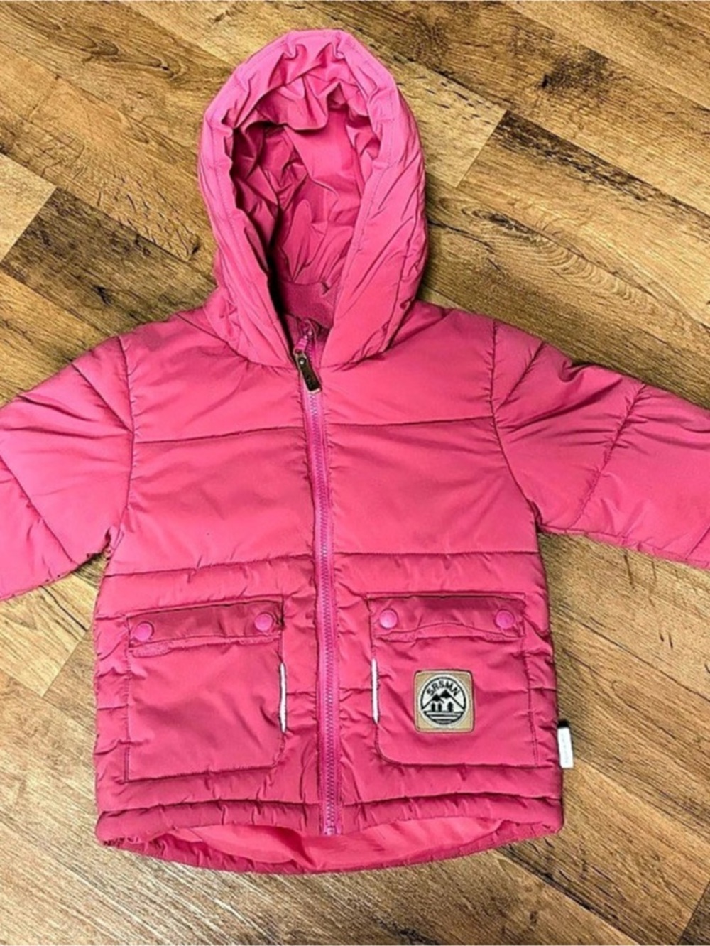 Souris Mini Girls Size 4 Pink Puffer Jacket
